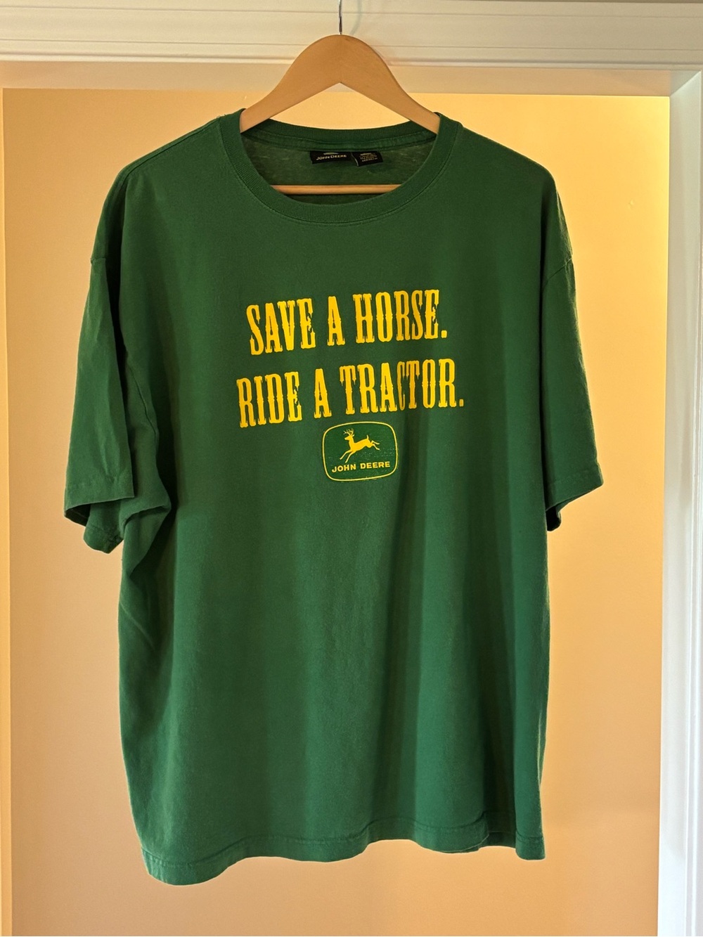 John Deere Green Short-Sleeve Tee with Yellow Logo